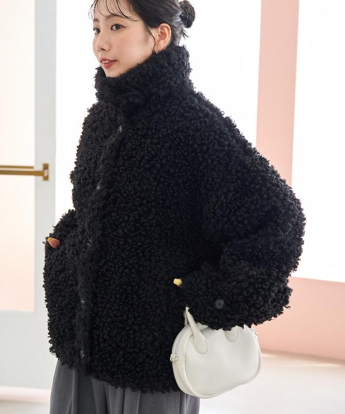 普 poodle 仿羊羔毛 翻領夾克