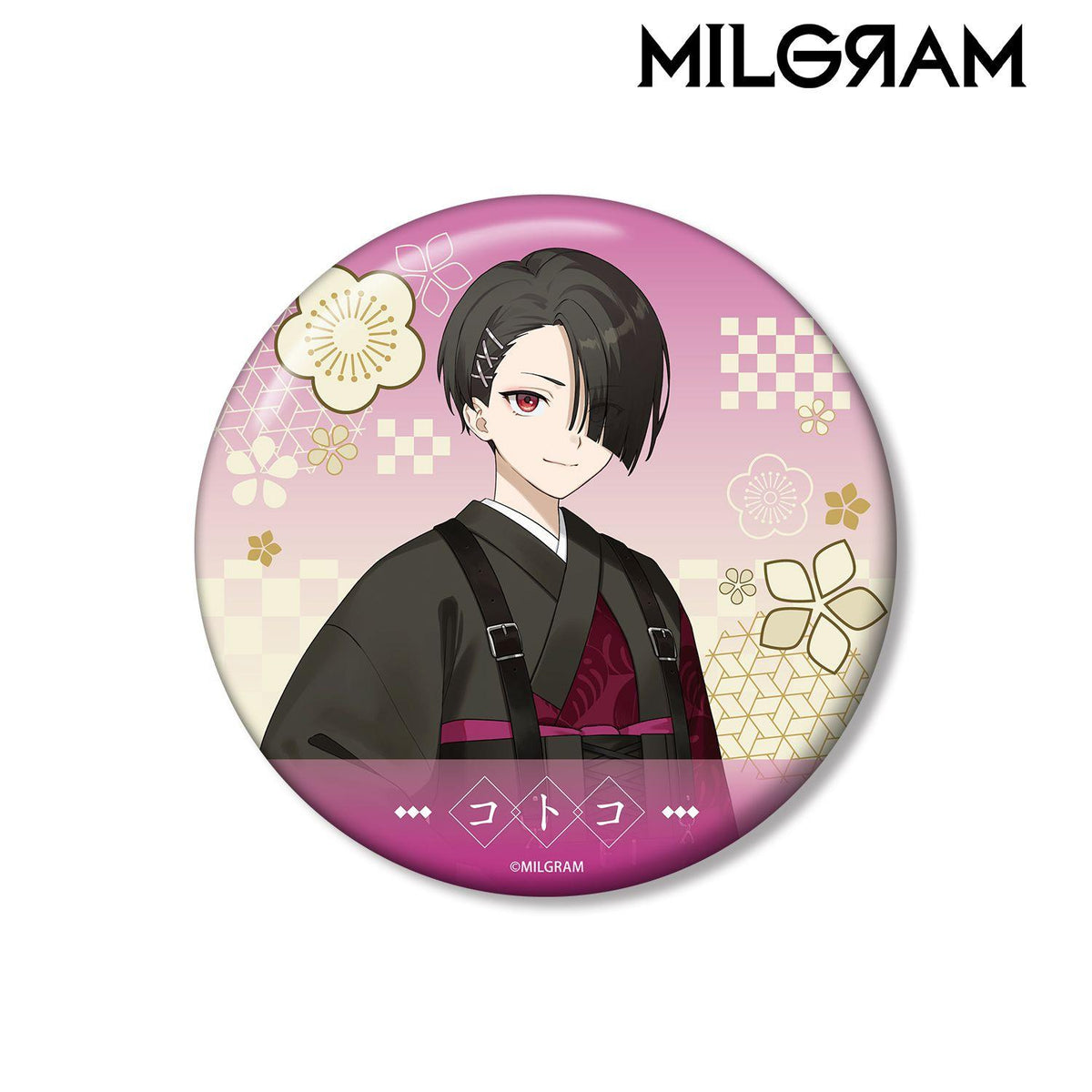 MILGRAM 繪圖 科託科 復古和服版 100mm 徽章