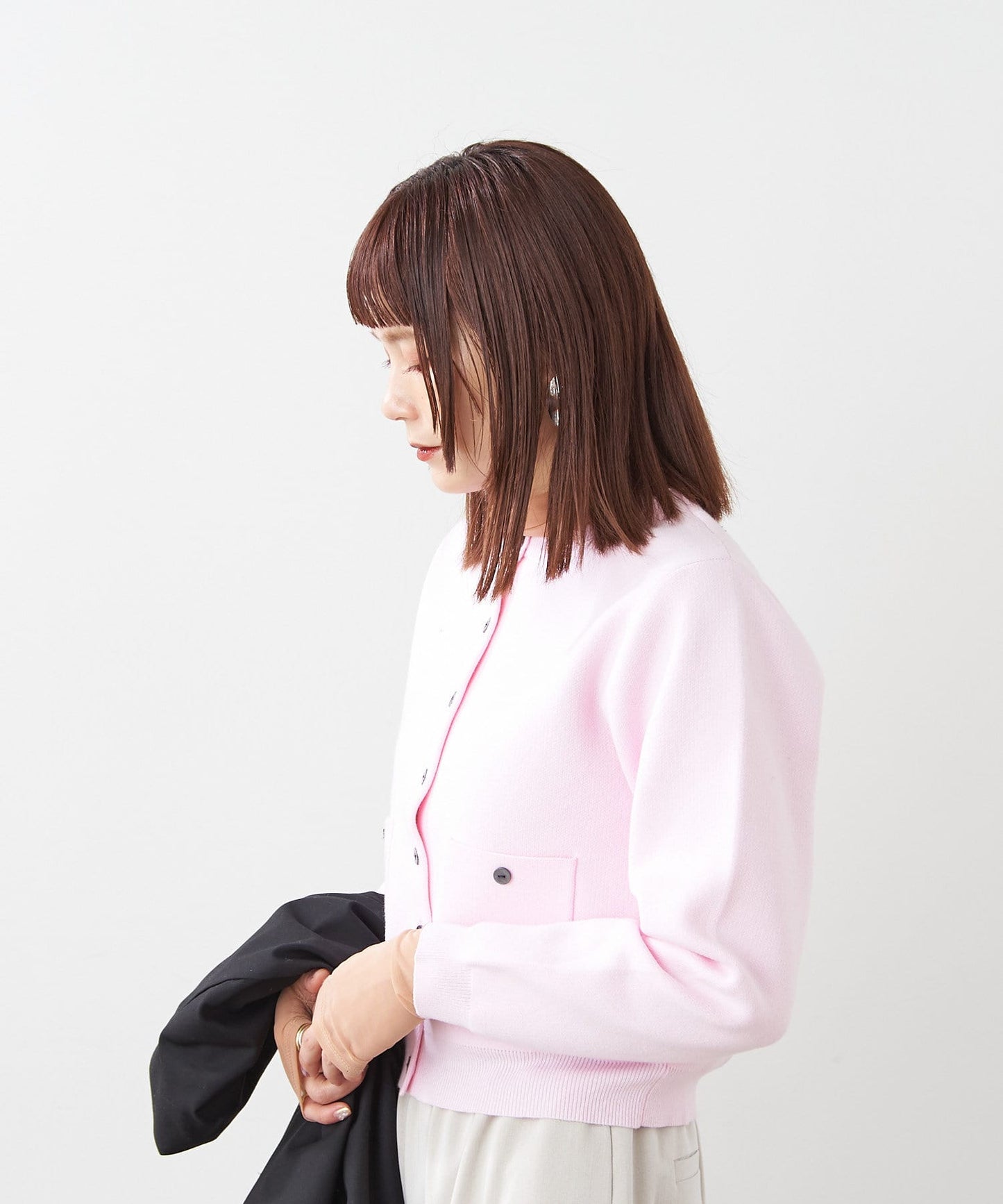 【時尚必備款】衛衣式口袋開衫