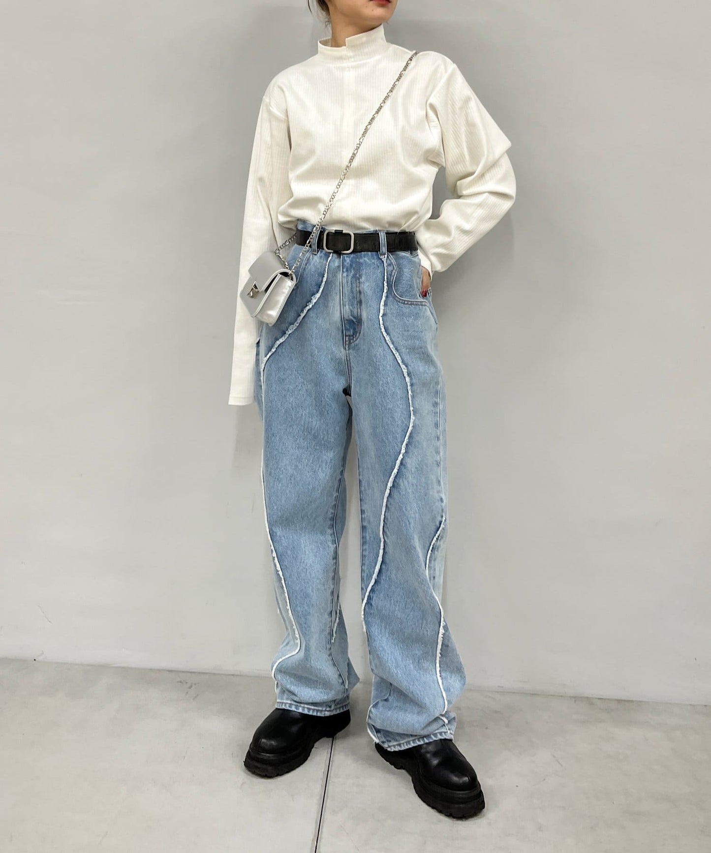 滑動肋紋上衣