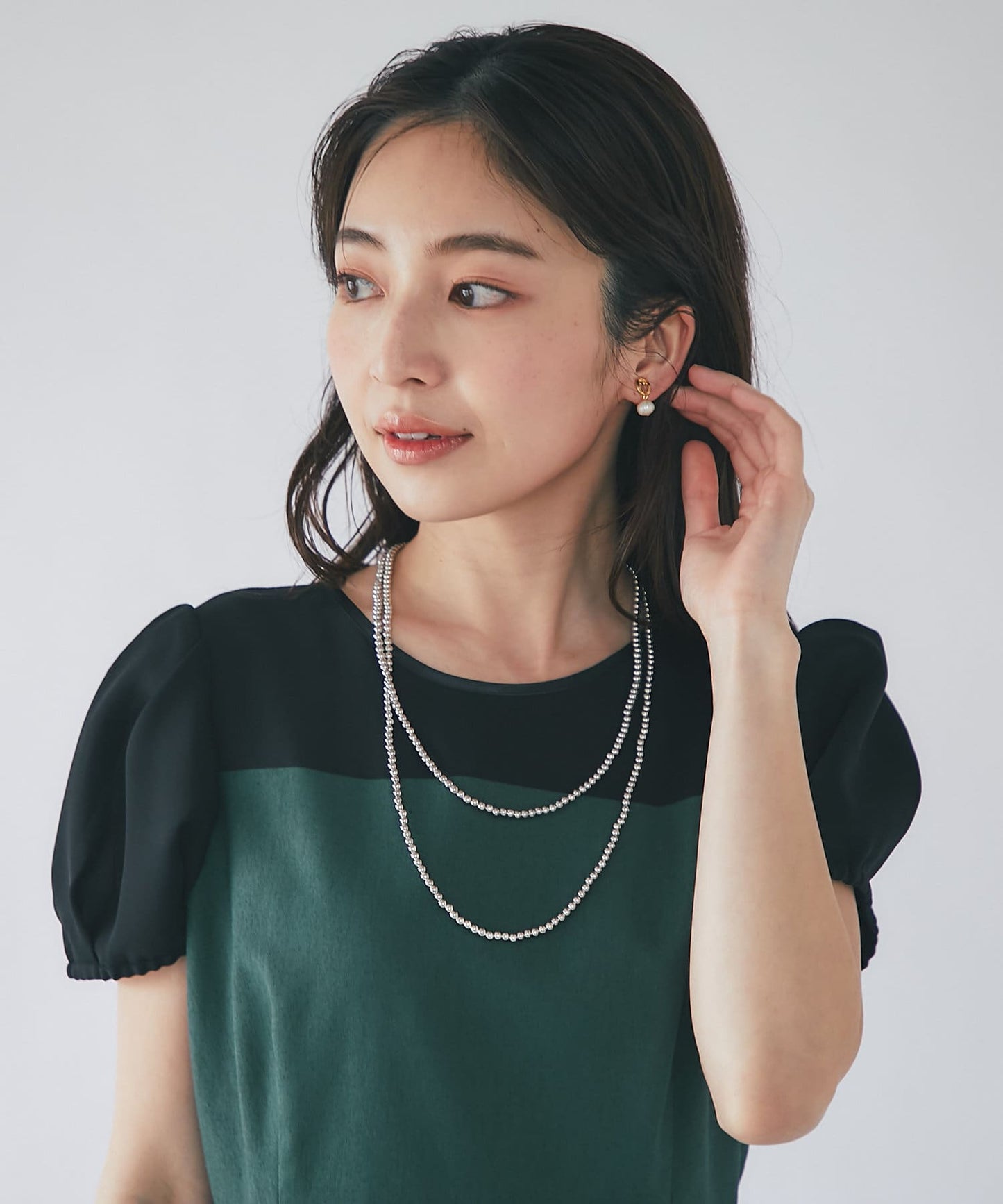 金屬球長項鍊