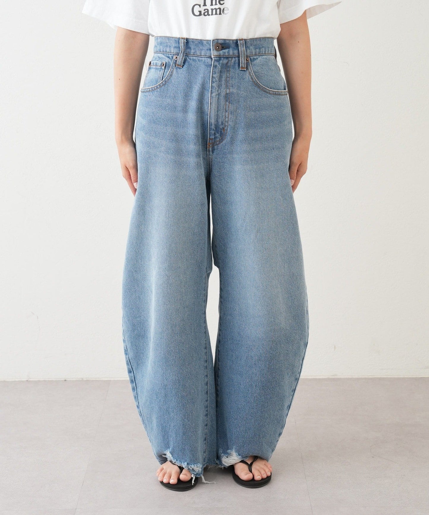 【決定!】【KATER】復古牛仔彎曲褲