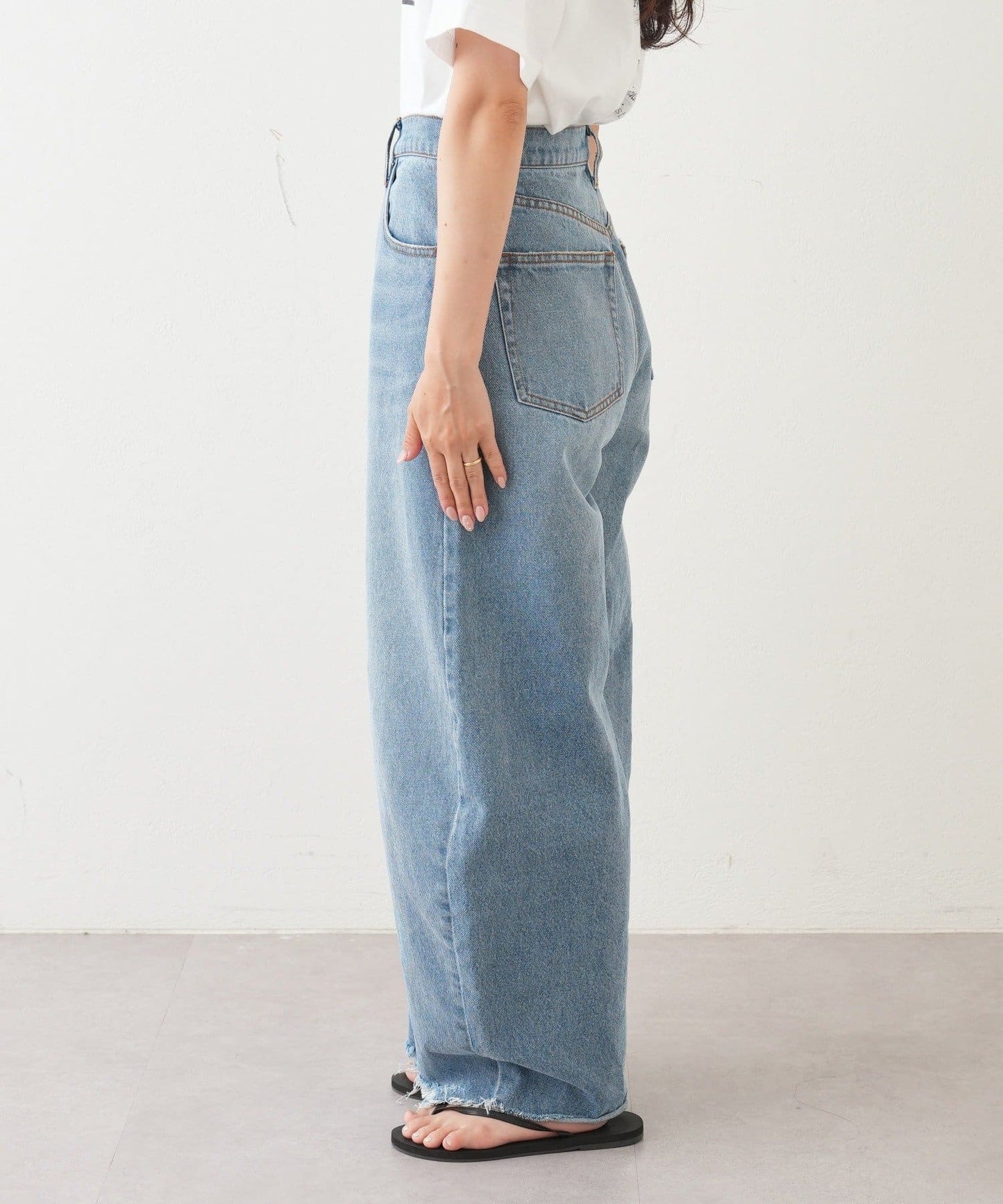 【決定!】【KATER】復古牛仔彎曲褲