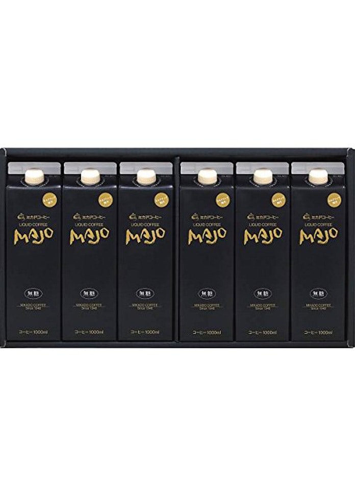 MAJO無糖冰咖啡6瓶套裝盒裝