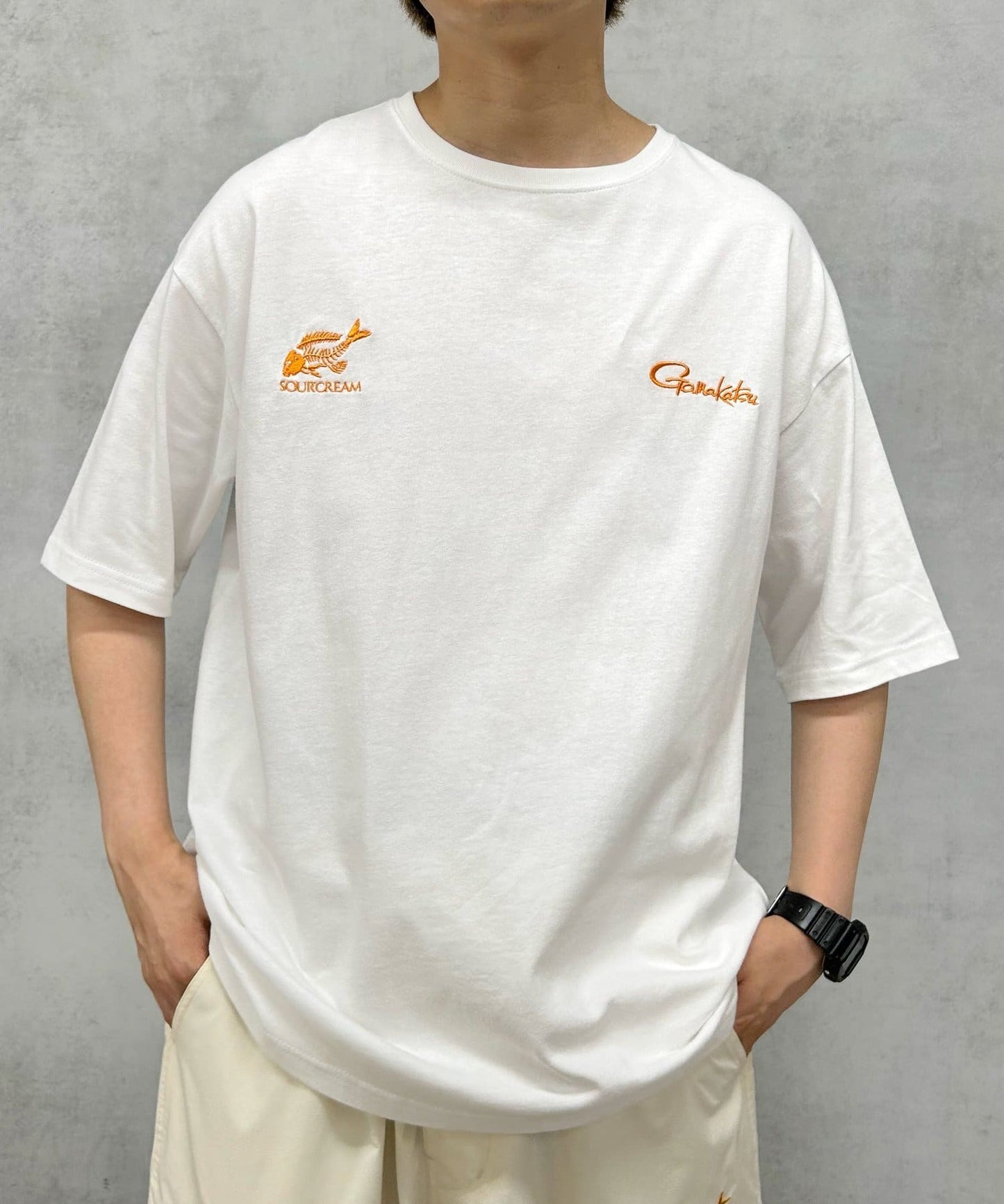 Gamakatsu×Sourcream 魚拓FISH Logo大號T恤