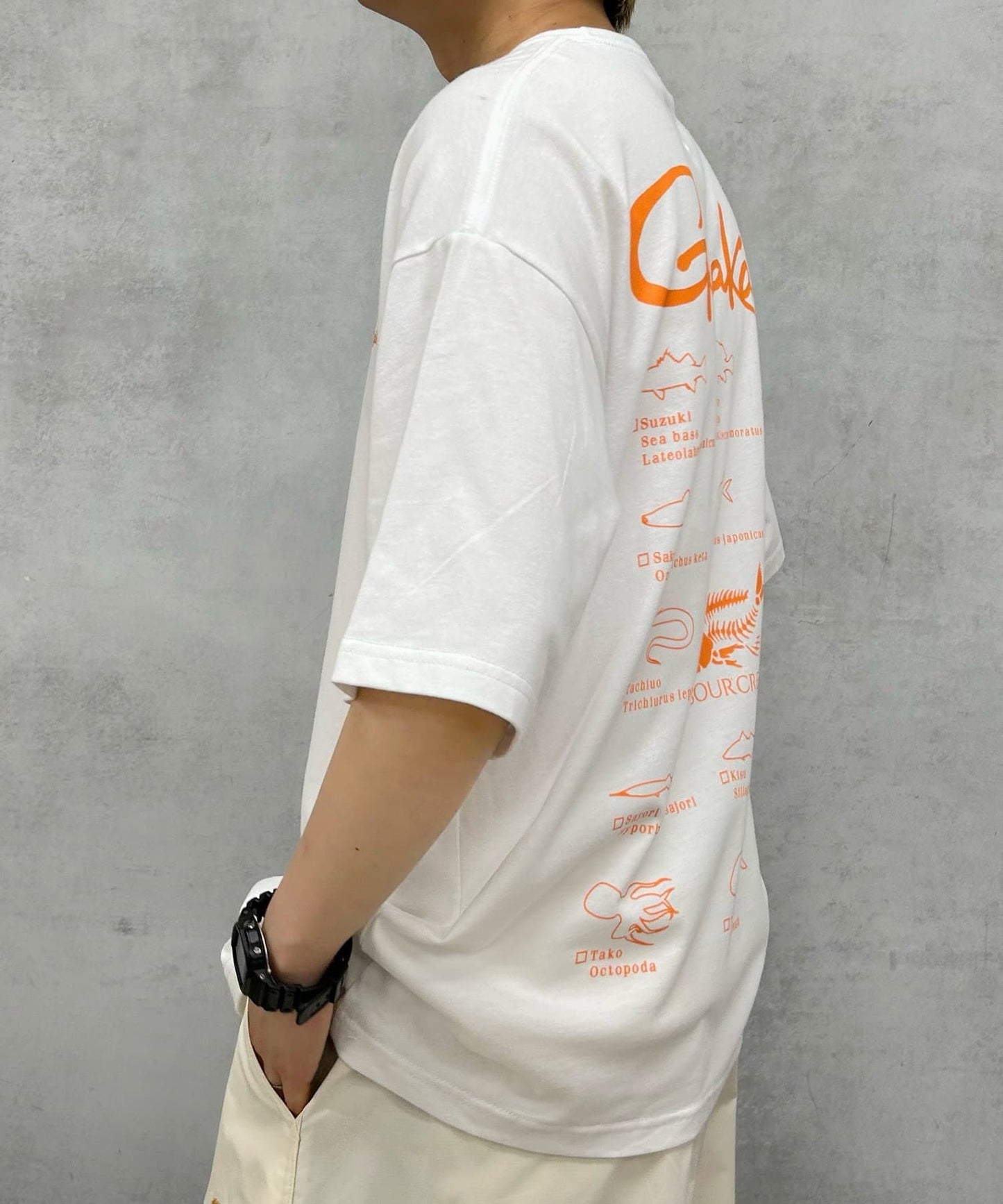 Gamakatsu×Sourcream 魚拓FISH Logo大號T恤