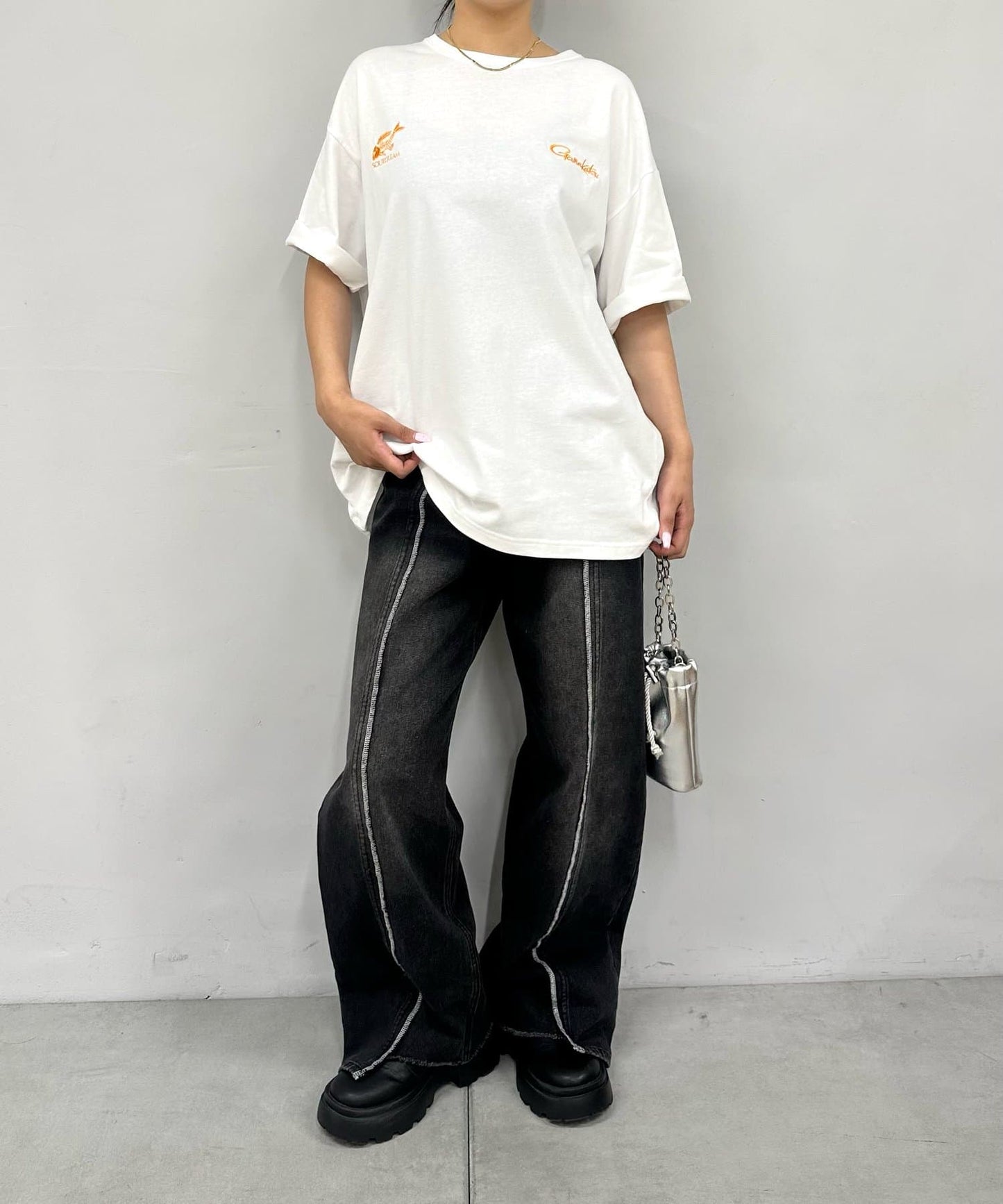 Gamakatsu×Sourcream 魚拓FISH Logo大號T恤