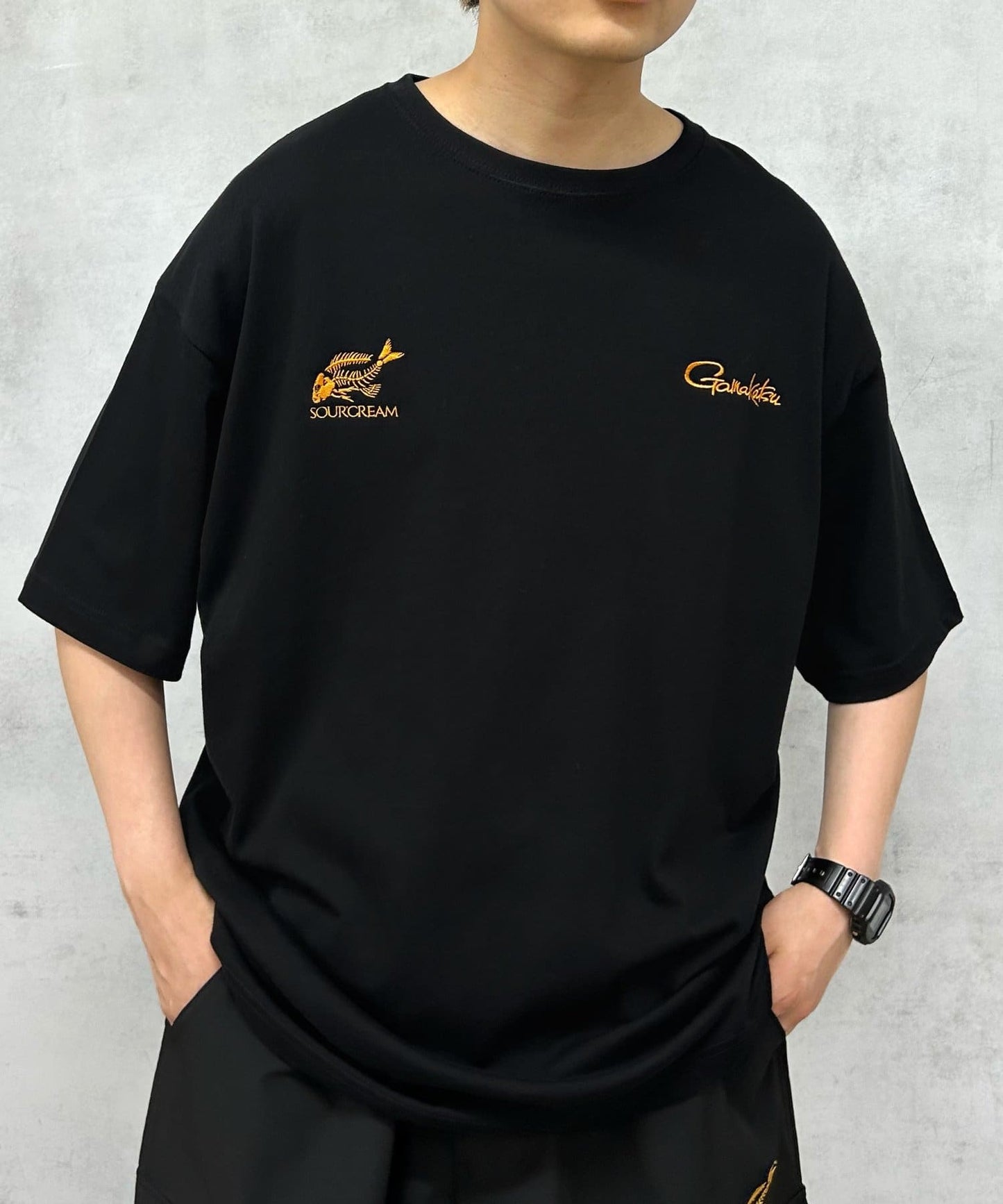 Gamakatsu×Sourcream 魚拓FISH Logo大號T恤