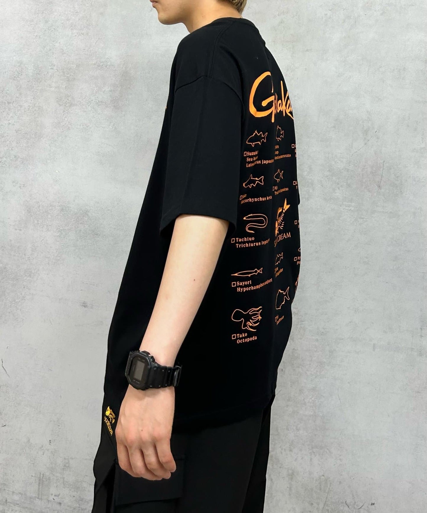 Gamakatsu×Sourcream 魚拓FISH Logo大號T恤