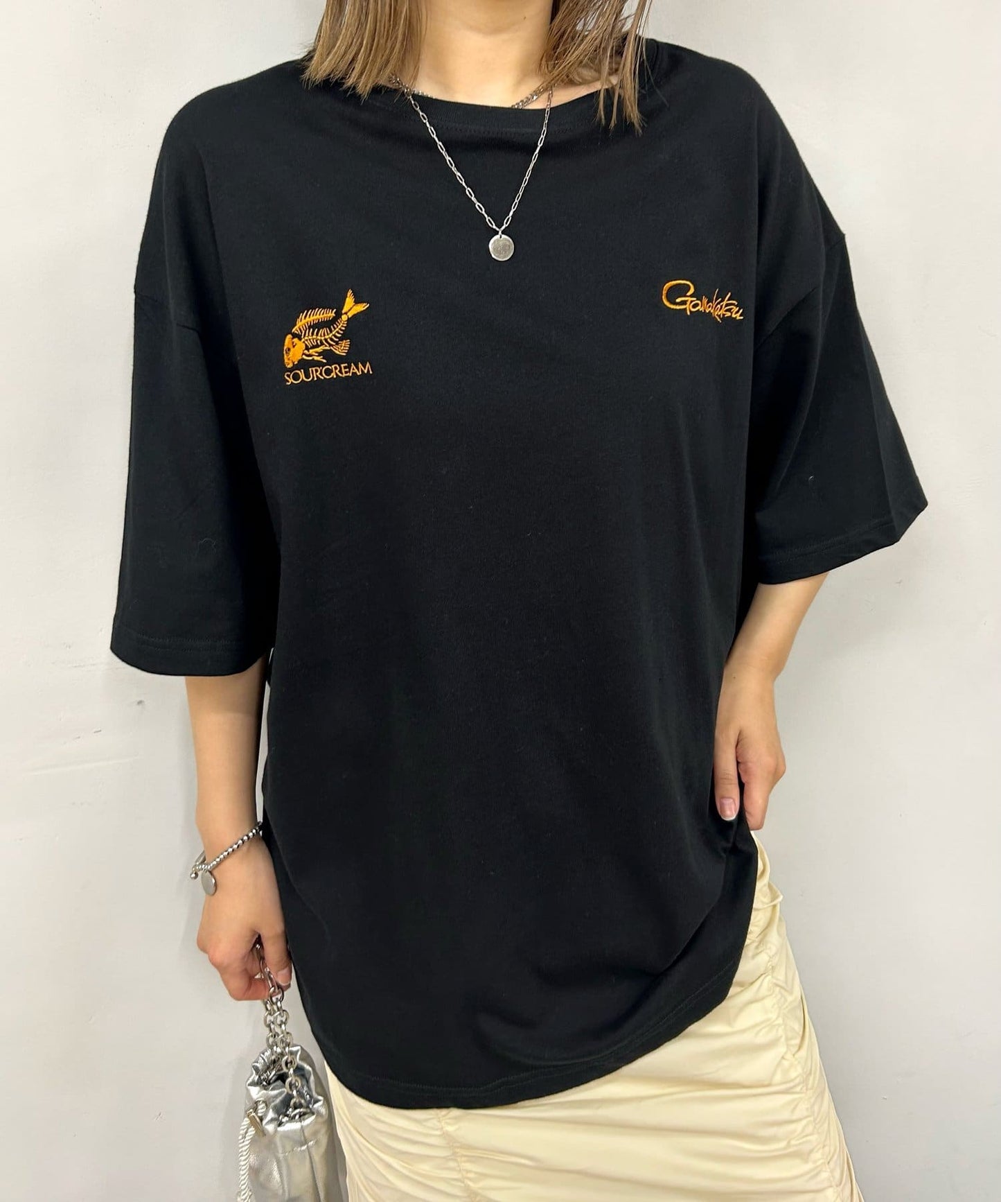 Gamakatsu×Sourcream 魚拓FISH Logo大號T恤