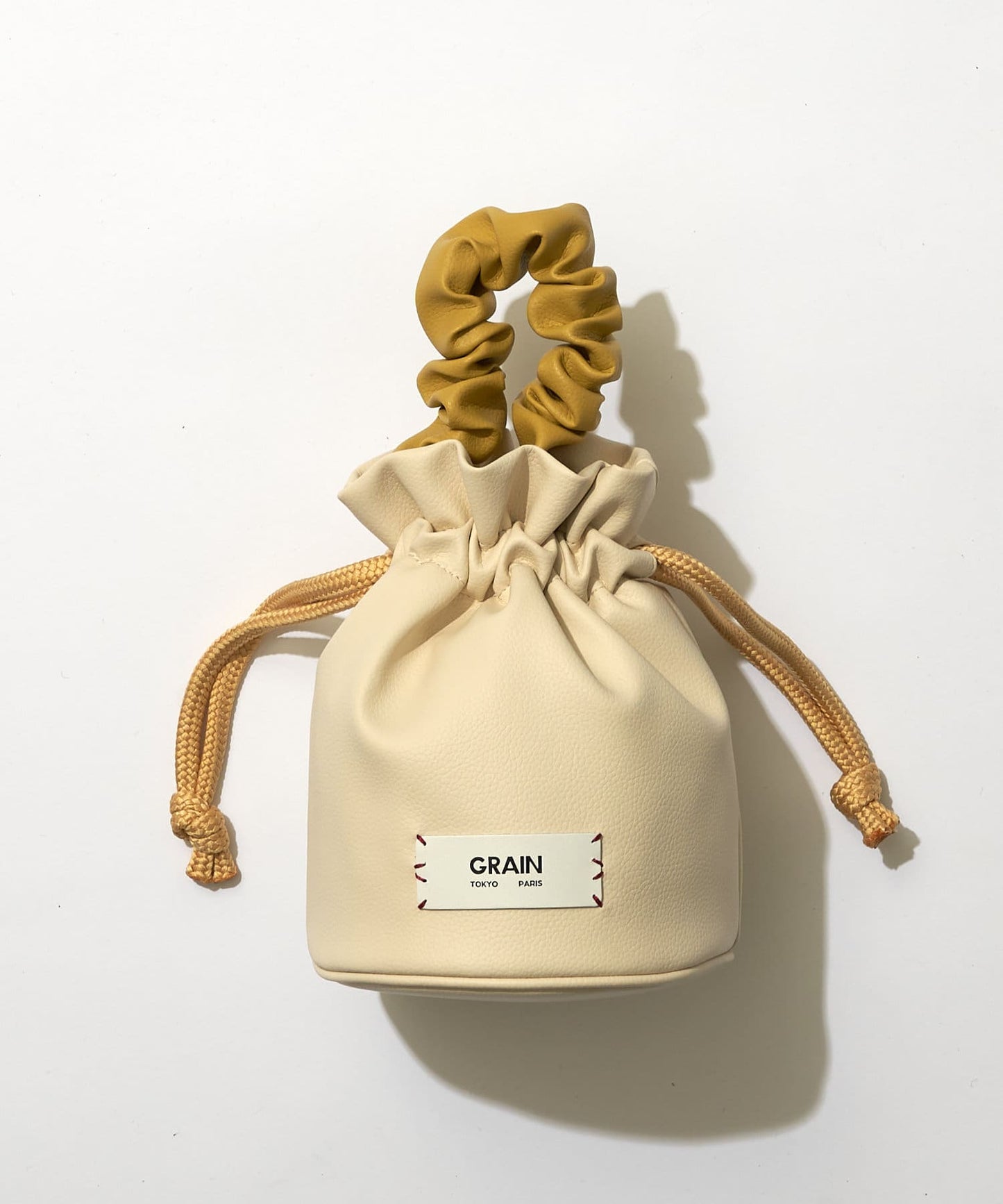 【GRAIN/穀物】聚攏手柄束口圓包 #Loon