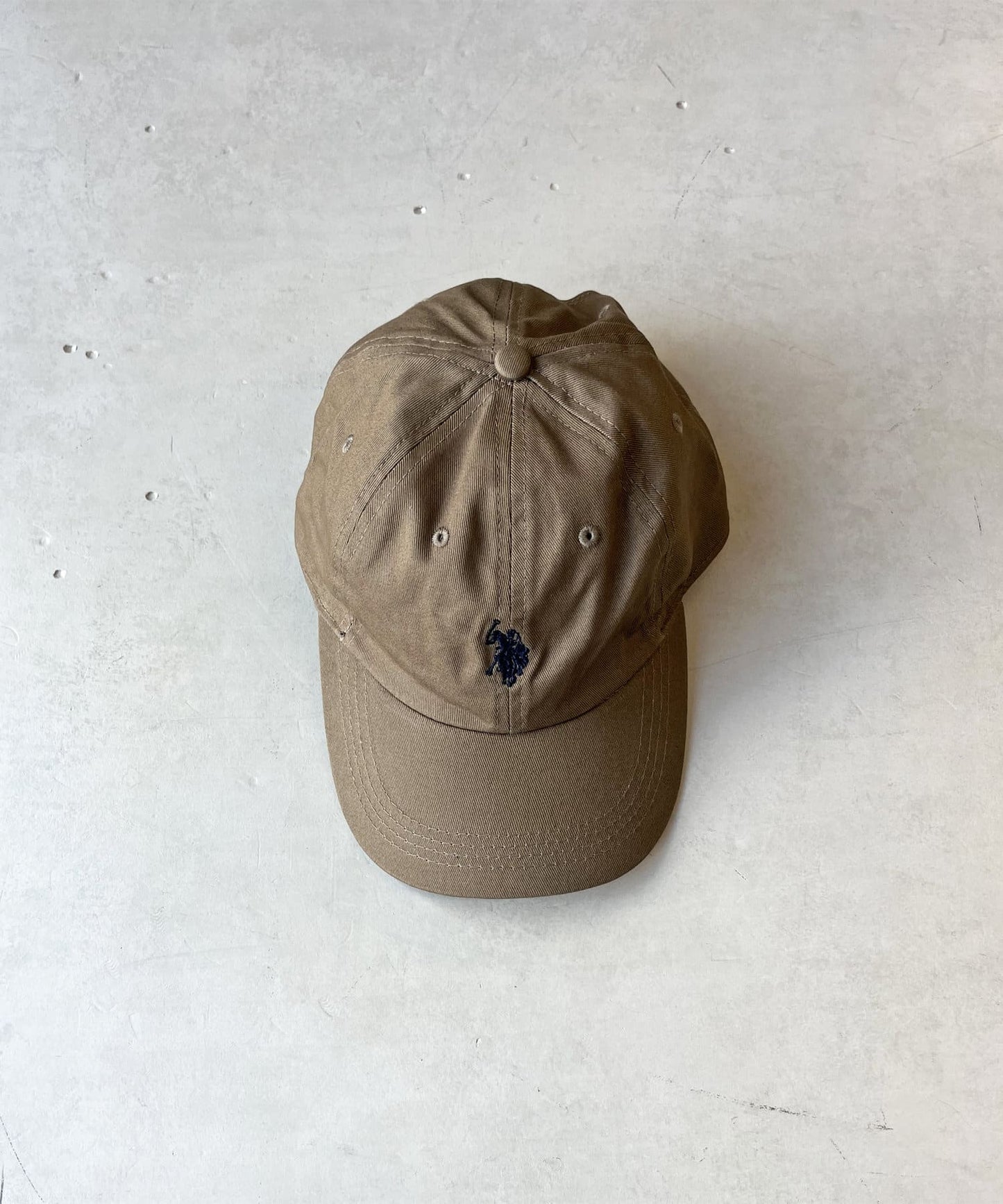 【U.S. POLO ASSN.】 1點刺繡帆布帽
