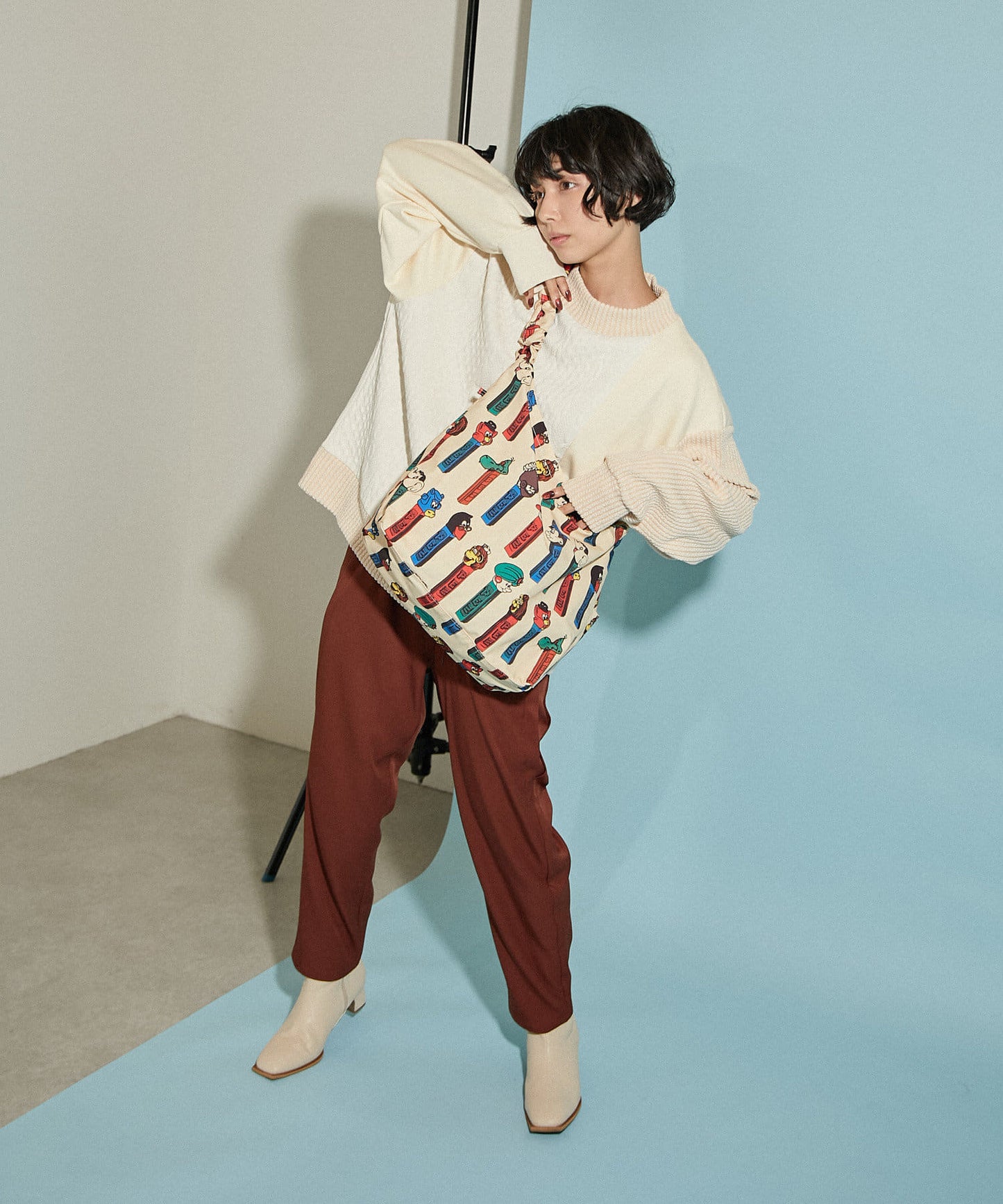 《人氣合作!》【PEZ(寵物)× ear】十字肩揹包