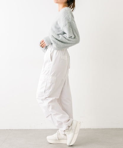 【復古/新增顏色】收口寬鬆軍褲