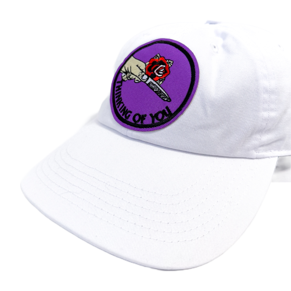 NEW HATTAN 基礎款棒球帽 白色 玫瑰HH4223