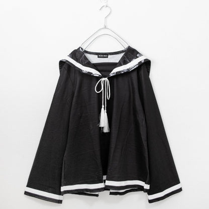 ACDC RAG 貓咪 長袖 水手領 上衣 灰色［特賣］ (RG4349GY)