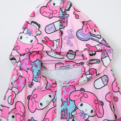 ACDC RAG x Sanrio My Melody 大號長袖拉鍊衛衣 粉色【特價】 (RG4317)