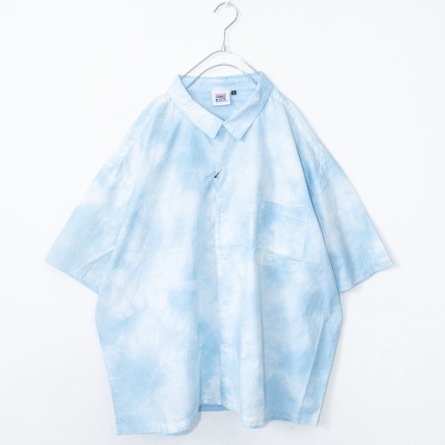 VISION STREET WEAR 漸變色圖案 短袖襯衫 藍色 【特價】 (CT6356BL)