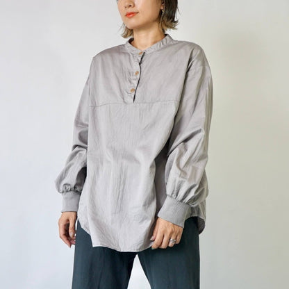 套頭襯衫/灰色/三河織物