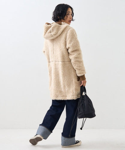 卷邊直筒牛仔褲