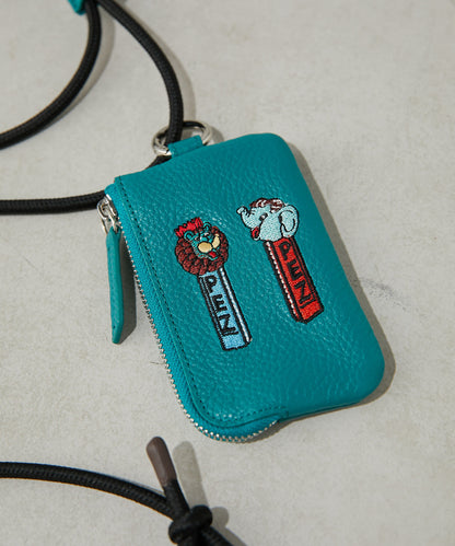 【PEZ(佩茲) ×ear】有・牛皮手機掛繩肩帶