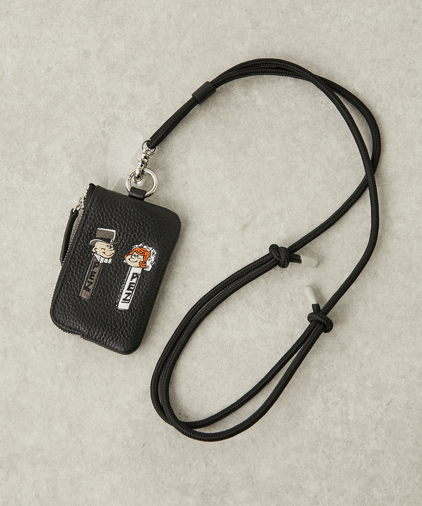 【PEZ(佩茲) ×ear】有・牛皮手機掛繩肩帶