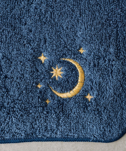 太陽和月亮 刺繡毛巾手帕