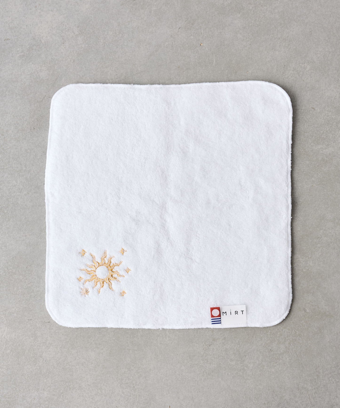 太陽和月亮 刺繡毛巾手帕