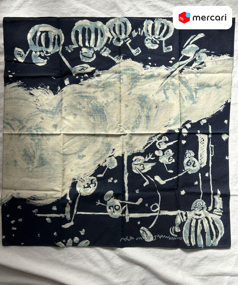 45R インディゴバンダナ (新品、未使用)