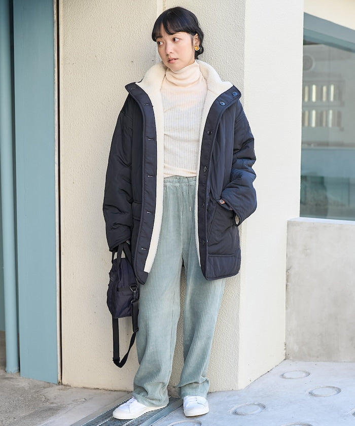 剪裁燈芯絨休閒褲