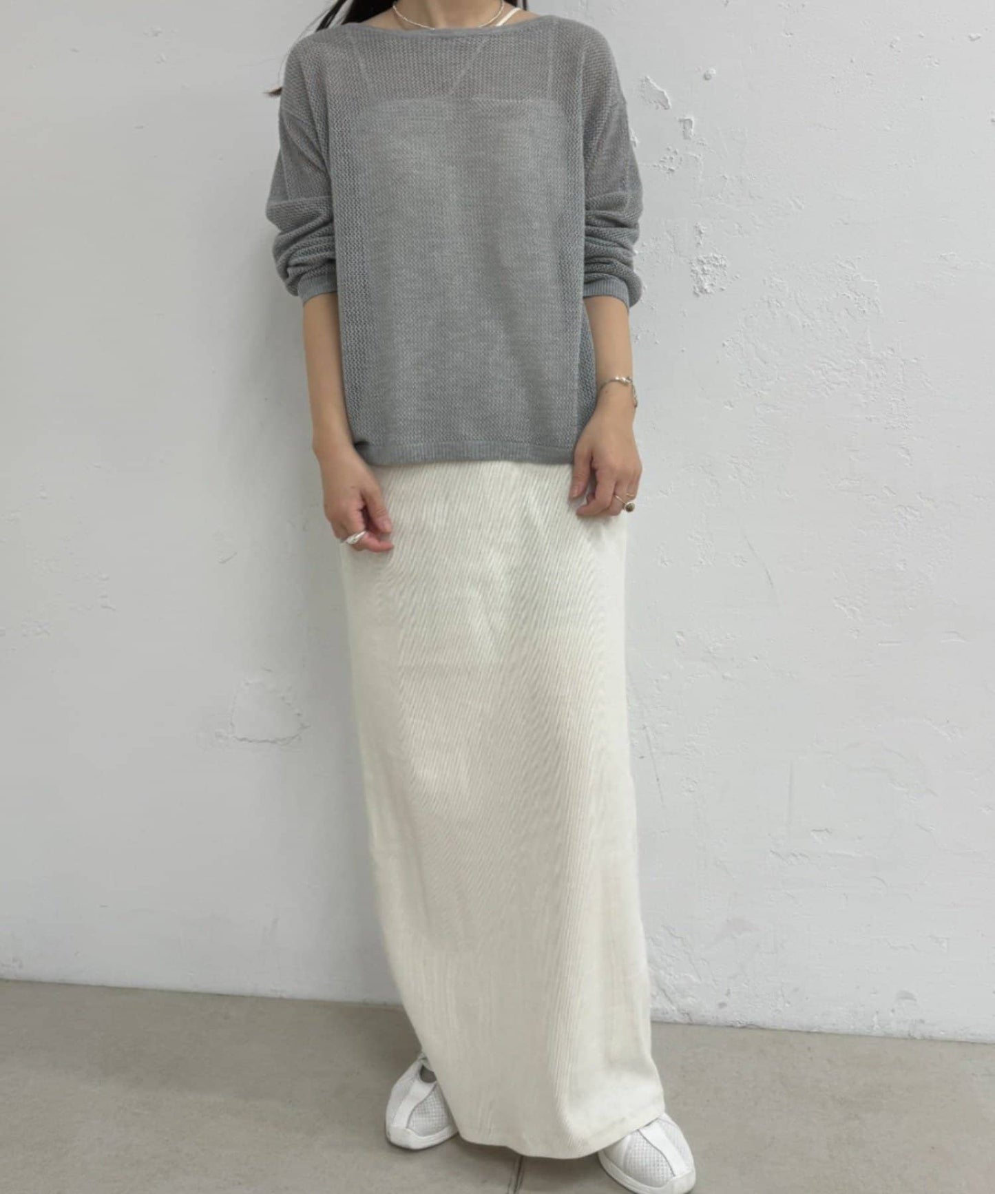 2WAY網眼針織開衫