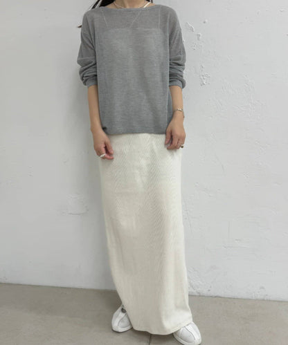 2WAY網眼針織開衫