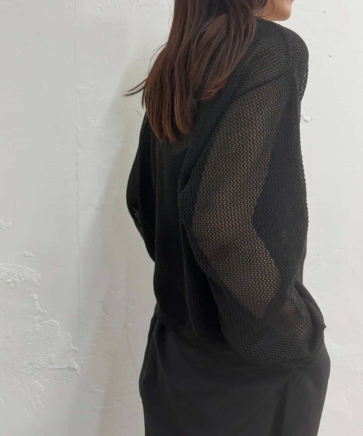 2WAY網眼針織開衫