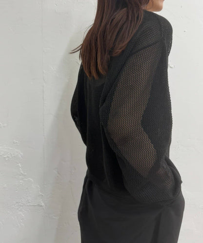 2WAY網眼針織開衫