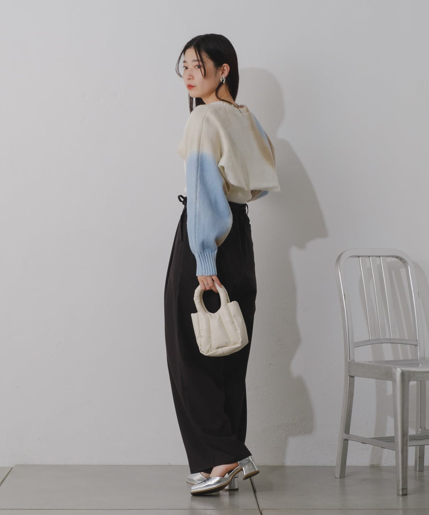 【2024SS/3尺碼展開/尺碼】褶皺休閒褲