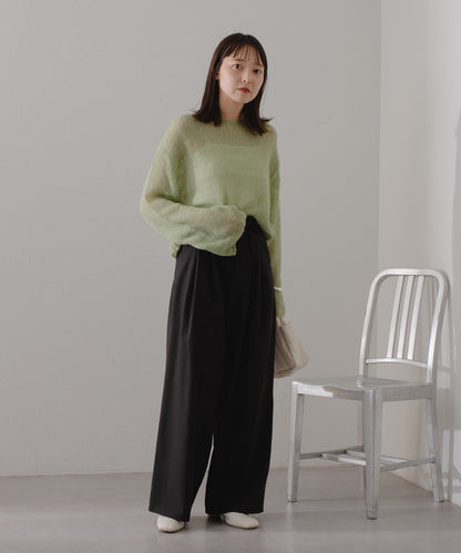 【2024SS/3尺碼展開/尺碼】褶皺休閒褲