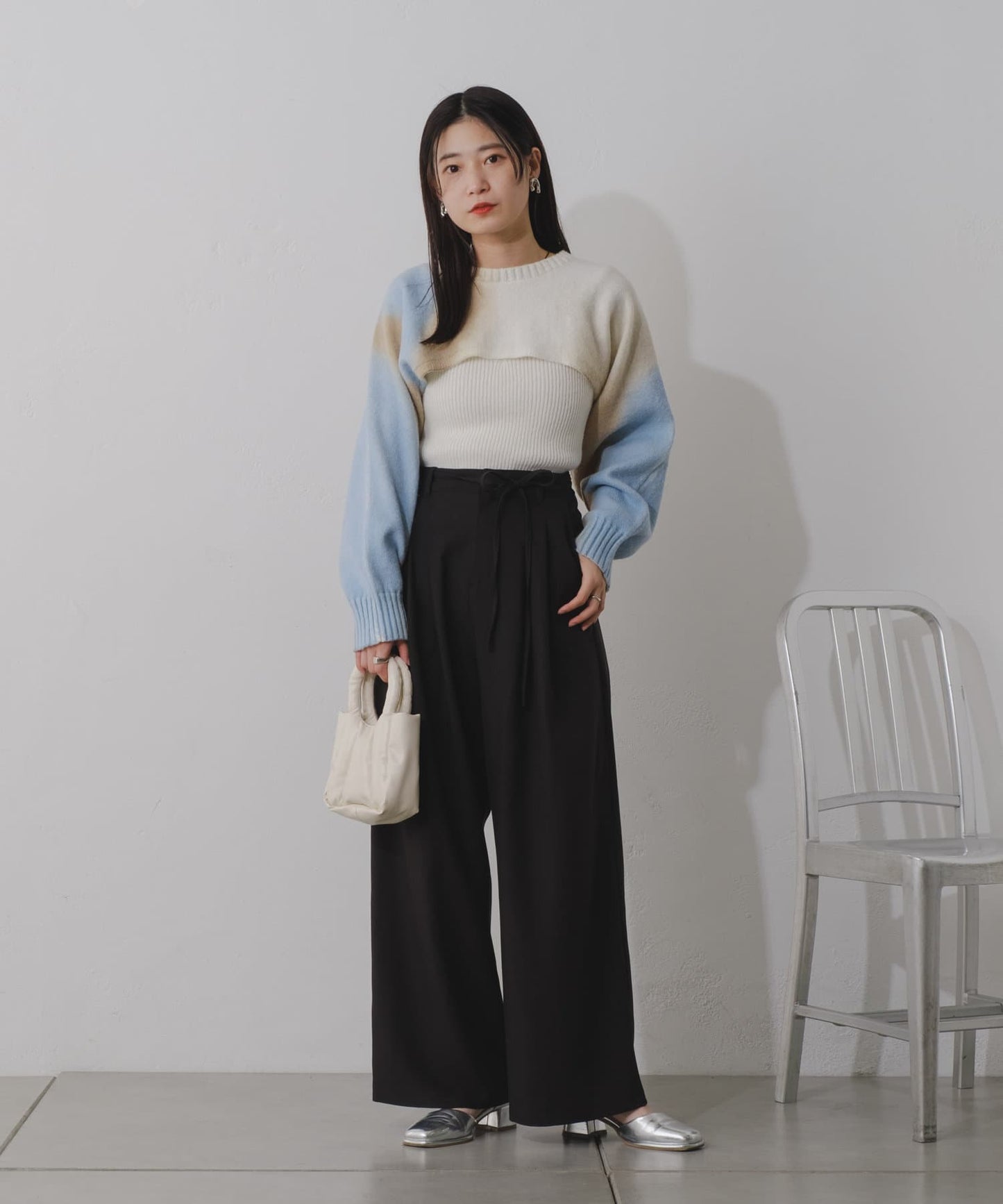 【2024SS/3尺碼展開/尺碼】褶皺休閒褲
