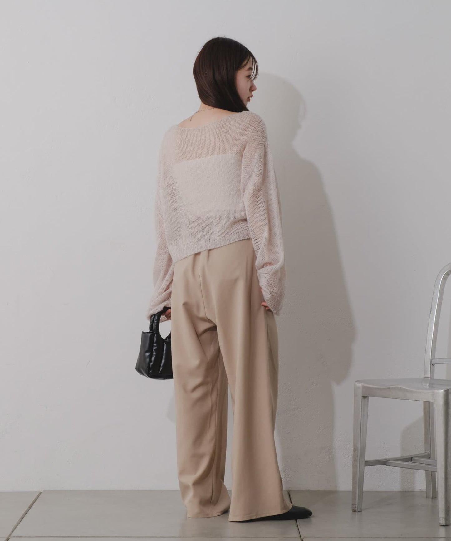 【2024SS/3尺碼展開/尺碼】褶皺休閒褲