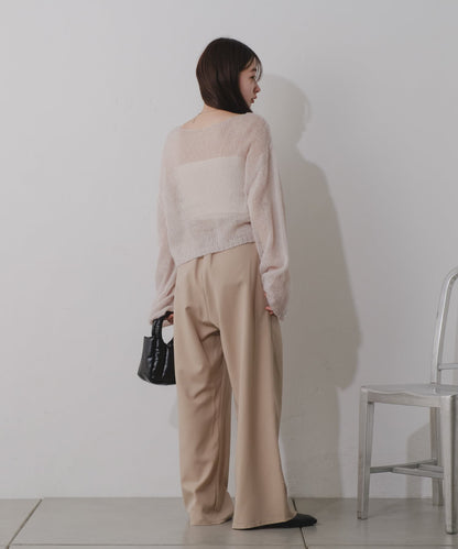 【2024SS/3尺碼展開/尺碼】褶皺休閒褲