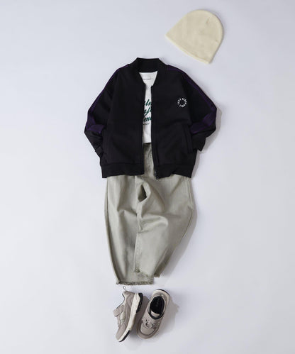 【KIDS】【TYPY DENIM】甘織り裾フリンジカーブデニム 【KIDS】【TYPY DENIM】甜美編織下襬流蘇曲線牛仔褲