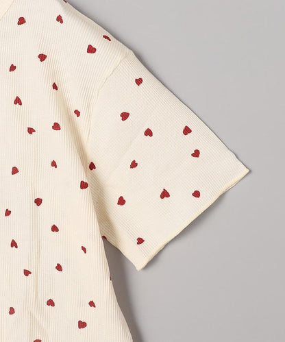 聯名重 心形T恤 純色短褲 室內套裝