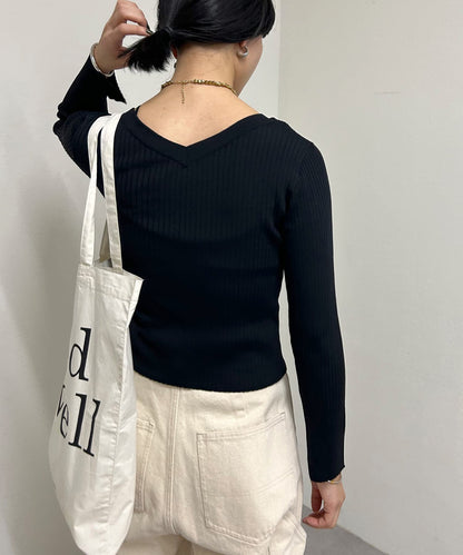 2WAY短款針織衫