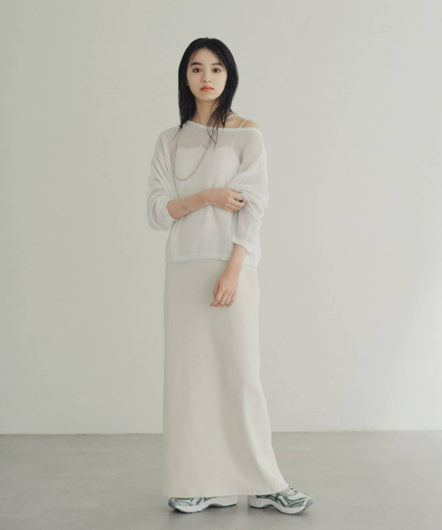 2WAY網眼針織開衫