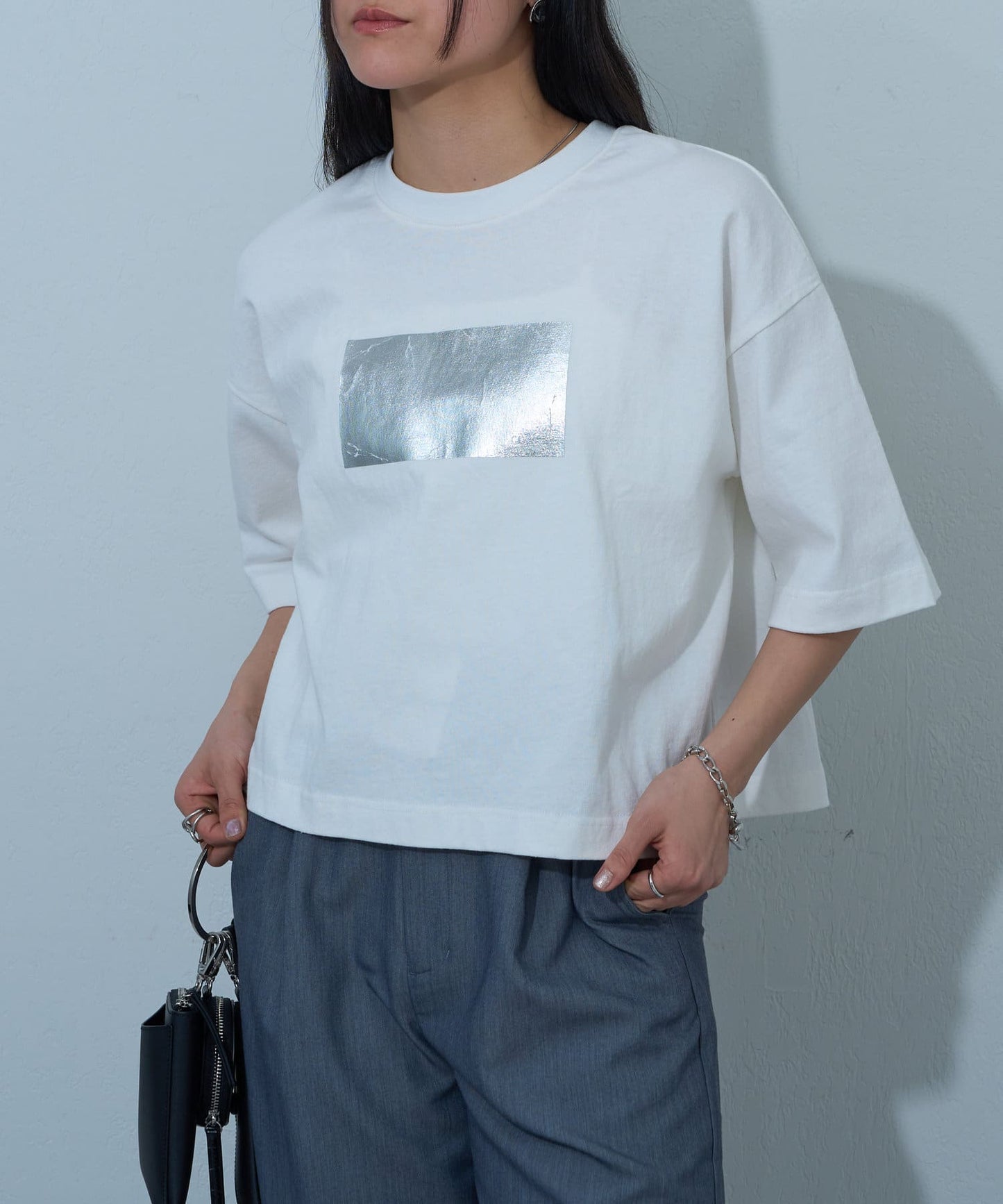 12/天竺箔印花T恤