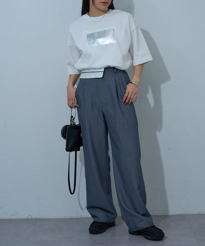 12/天竺箔印花T恤