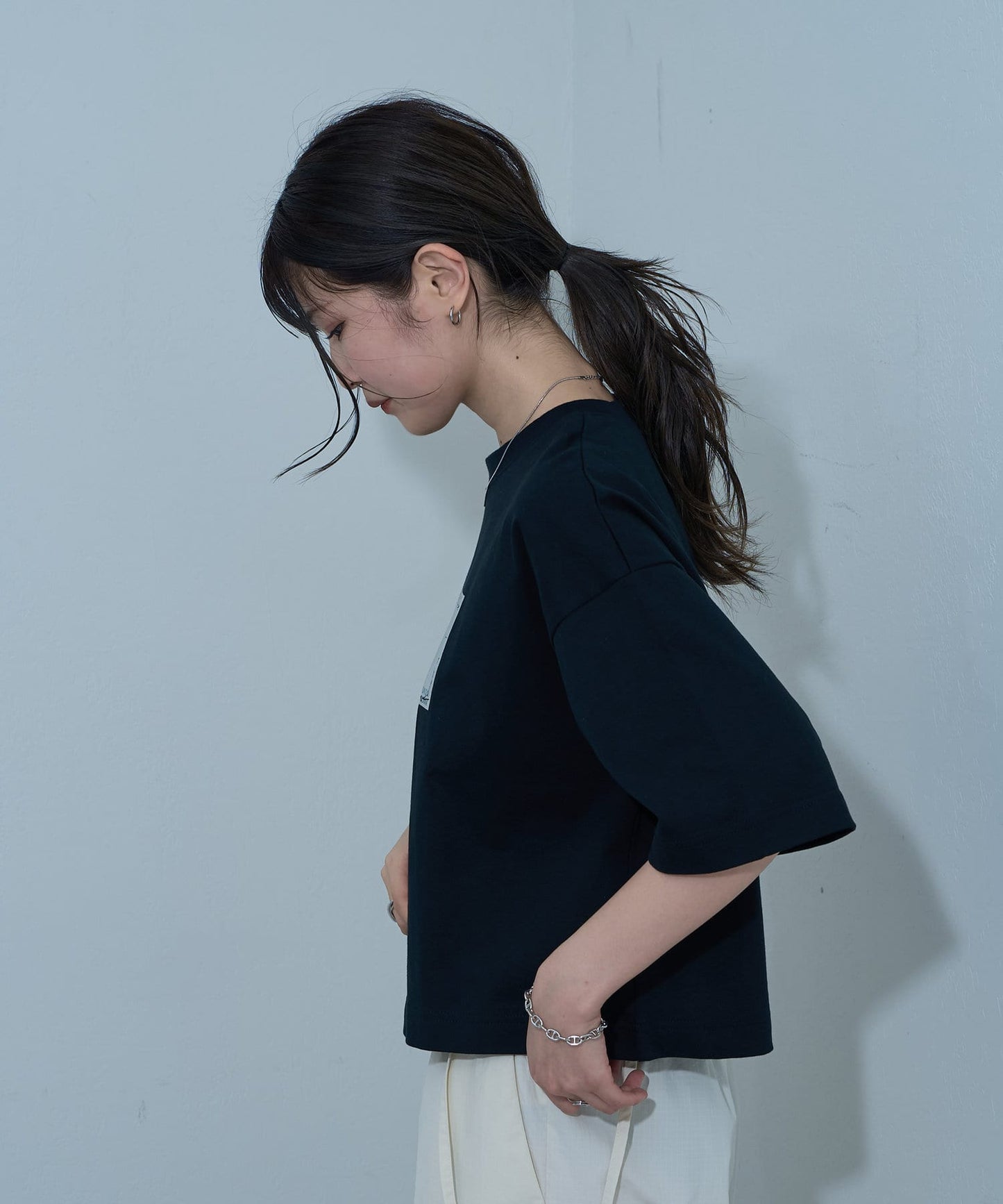 12/天竺箔印花T恤