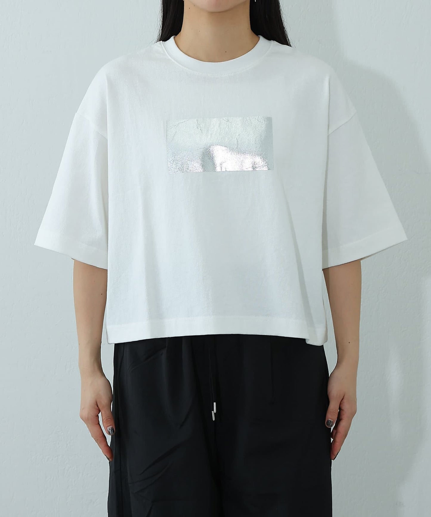 12/天竺箔印花T恤