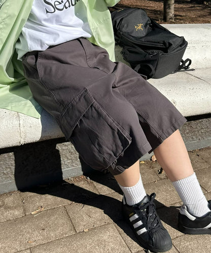 【UNISEX】半身貨物褲