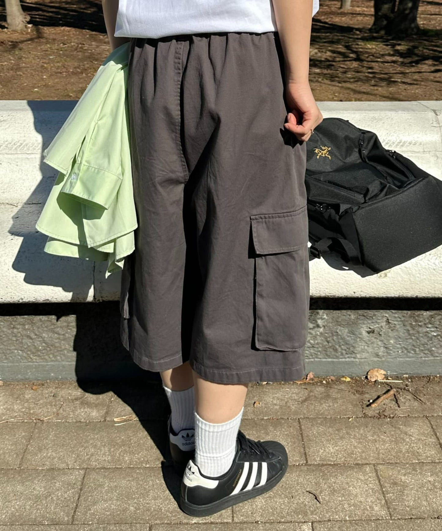 【UNISEX】半身貨物褲