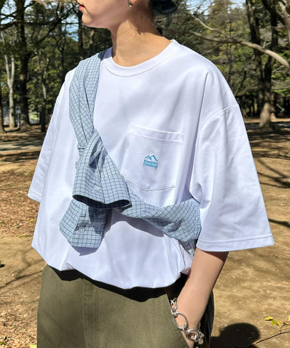 【Franklin Climbing】一點刺繡口袋短袖T恤